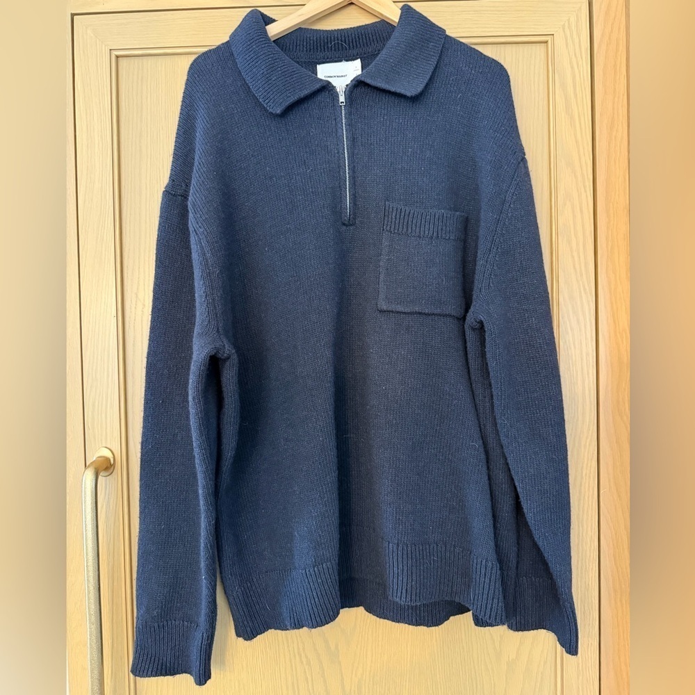 Common Market Men's Quarter Ziip Collar Wool Blend Pullover Sweater / XLG